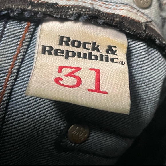 Rock & Republic Kasandra bootcut dark wash size 31 x 33 length - Picture 8 of 11